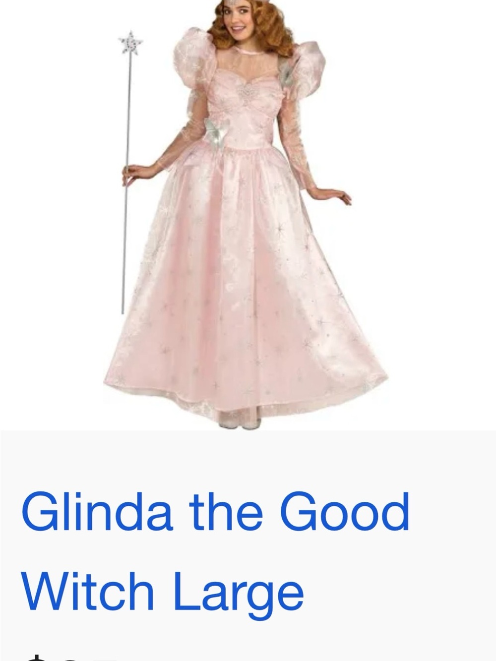 Glinda the Good Witch Pink Costume Dress - Picture 2 of 8